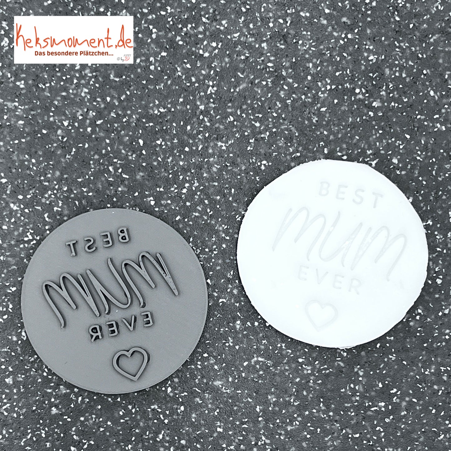 Fondant stamp "Best MUM Ever"