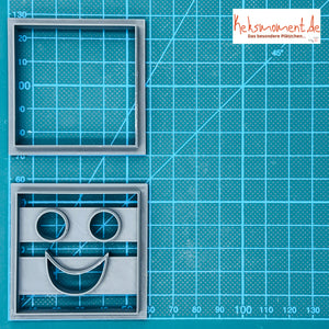 Terrassenkeks Smiley "Quadratisch"